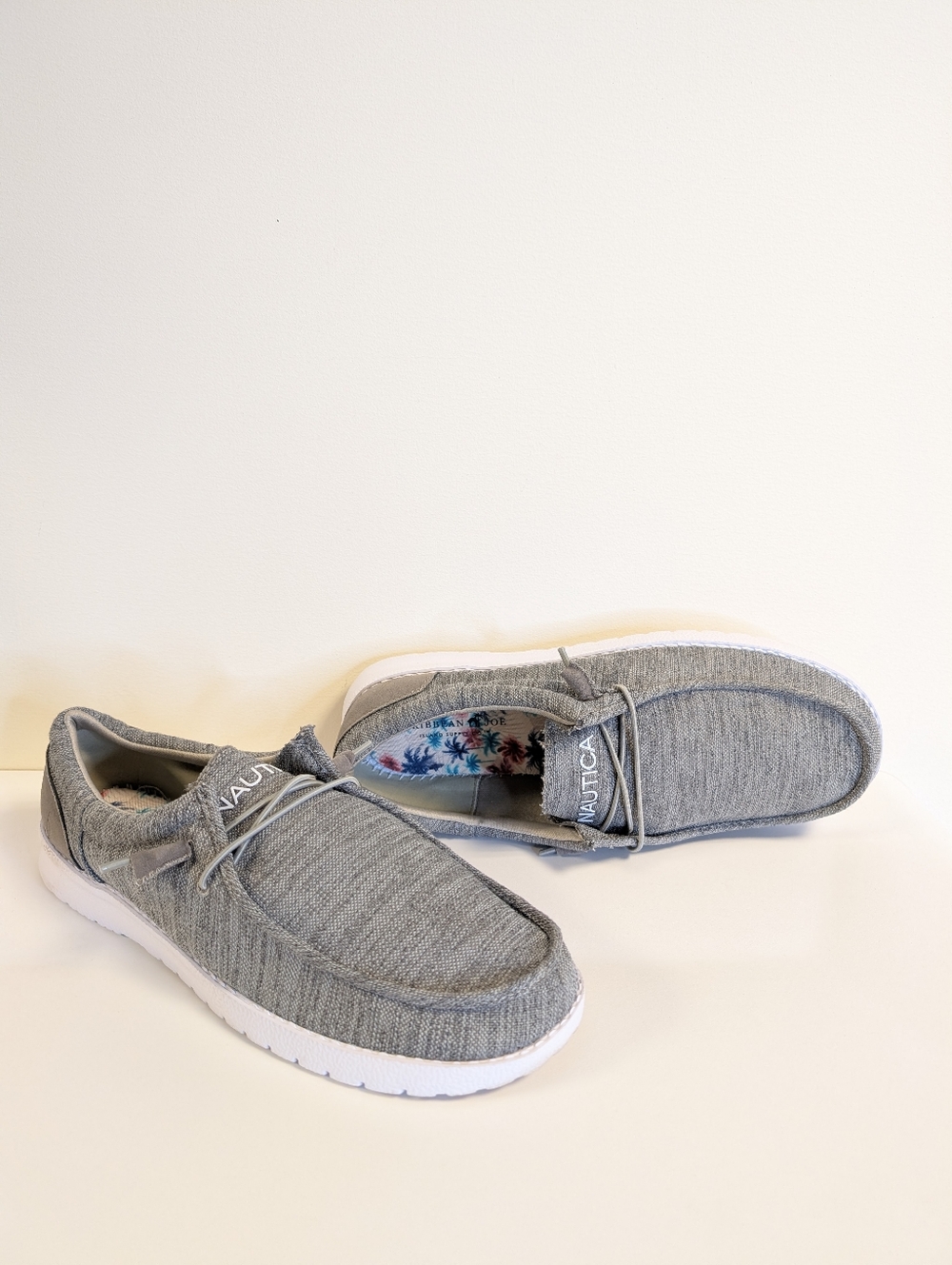 Nautica Rushford Slip On Shoes Mens 13 Gray Casual Comfort Lightweight Loafer - Picture 5 of 14